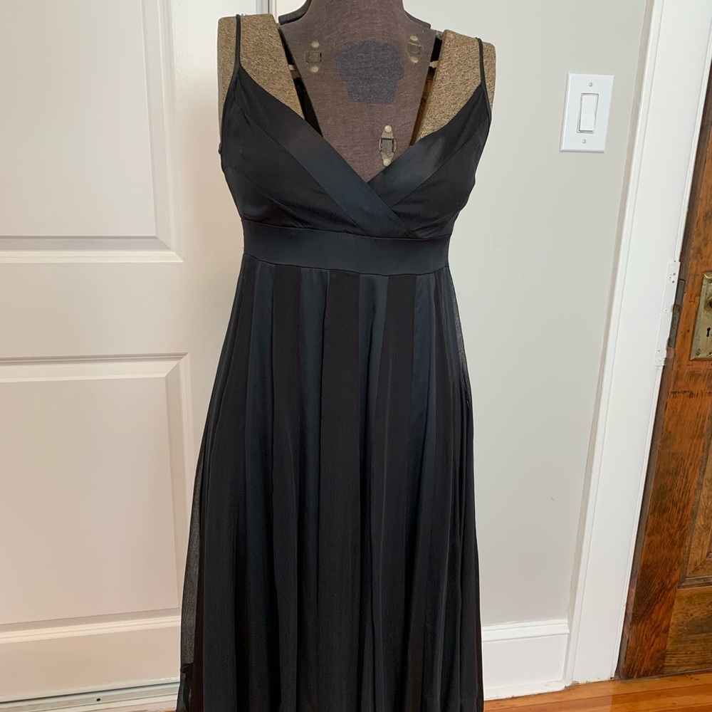 DVF Silk black dress 4
